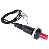Gaetooely Juego de Encendido Piezoeléctrico con Encendedores de Cocina de Botón Largo de 1000 Mm de Cable para Hornos de…